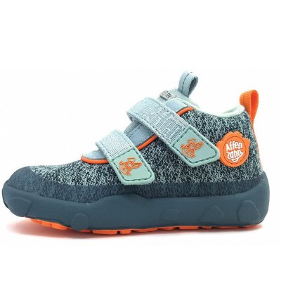 Affenzahn Low Boot Knit Happy Bunny Klettschuh in Petrol Affenzahn Low Boot Knit Happy Bunny Klettschuh in Petrol