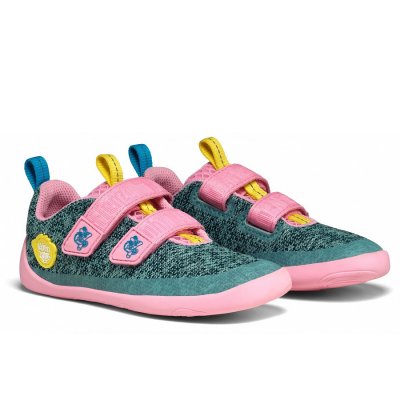 Affenzahn Knitt Happy Chamäleon Klettschuh in grün rosa Affenzahn Knitt Happy Chamäleon Klettschuh in grün rosa
