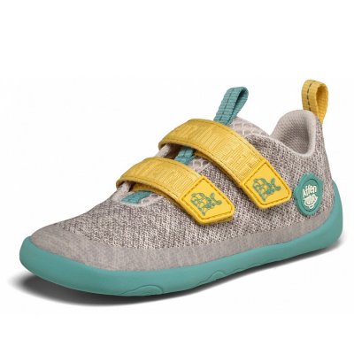 Affenzahn Knit Happy Naßhorn Klettschuh in grau-grün Affenzahn Knit Happy Naßhorn Klettschuh in grau-grün