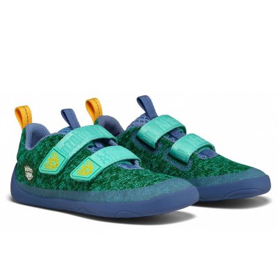 Affenzahn Knit Happy Paradisvogel Klettschuh in grün Affenzahn Knit Happy Paradisvogel Klettschuh in grün