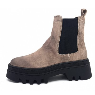 Apple of Eden Oild Suede Stiefel in DK Taupe Apple of Eden Oild Suede Stiefel in DK Taupe