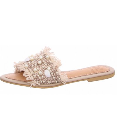 BaliBali Fringshell Pantolette in 40 beige BaliBali Fringshell Pantolette in 40 beige