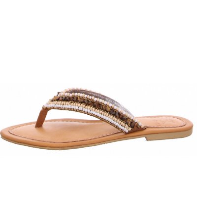 BaliBali Stoni Pantolette in 14 white tan BaliBali Stoni Pantolette in 14 white tan