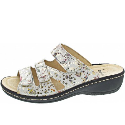 Belvida Pantolette in gold flor Belvida Pantolette in gold flor