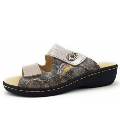 Belvida Pantolette in nuss taupe