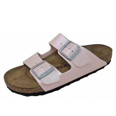 Birkenstock Aeizona BS Embrossed Pantolette in light rose Birkenstock Aeizona BS Embrossed Pantolette in light rose