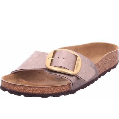 Birkenstock Madrid Big Buckle Graceful Tau Pantolette in beige Birkenstock Madrid Big Buckle Graceful Tau Pantolette in beige