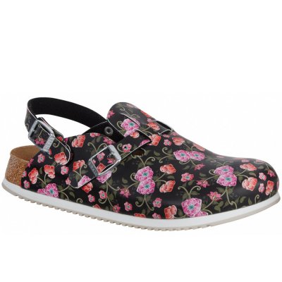 Birkenstock Pantolette in blooming roses black Birkenstock Pantolette in blooming roses black
