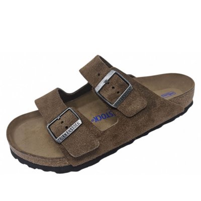 Birkenstock Arizona Soft Footbed Pantolette in drk. tea tanal