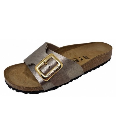 Birkenstock Catalina Cushion Buckle Pantolette in graceful taupe Birkenstock Catalina Cushion Buckle Pantolette in graceful taupe
