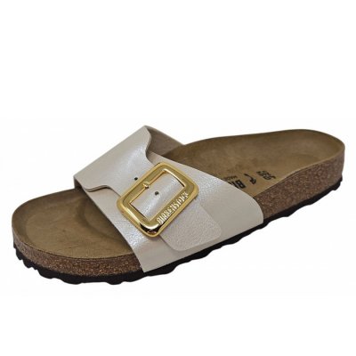 Birkenstock Catalina Cushion Buckle Pantolette in gracful pearl white Birkenstock Catalina Cushion Buckle Pantolette in gracful pearl white