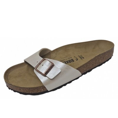 Birkenstock Madrid Narrow Pantolette in pearl white Birkenstock Madrid Narrow Pantolette in pearl white