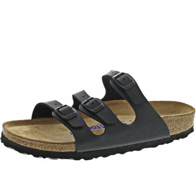 Birkenstock Florida BS Weichbettung Pantolette in schwarz Birkenstock Florida BS Weichbettung Pantolette in schwarz