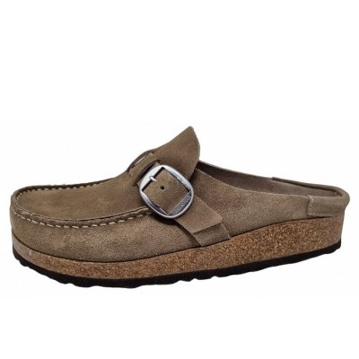 Birkenstock Buckley Narrow Pantolette in gray taupe Birkenstock Buckley Narrow Pantolette in gray taupe