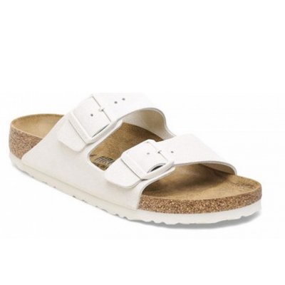 Birkenstock Arizona Pantolette in antique whte Birkenstock Arizona Pantolette in antique whte