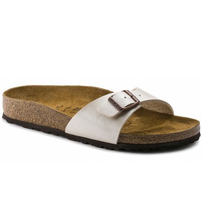 Birkenstock Madrid Pantolette in graceful pearl white Birkenstock Madrid Pantolette in graceful pearl white