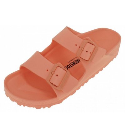 Birkenstock Arizona EVA[Kunststoff-Sa Pantolette in Coral Peach Birkenstock Arizona EVA[Kunststoff-Sa Pantolette in Coral Peach