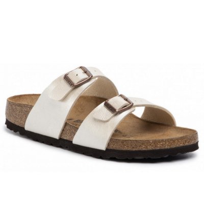 Birkenstock Sydney BS pearl white S Pantolette in pearl white Birkenstock Sydney BS pearl white S Pantolette in pearl white