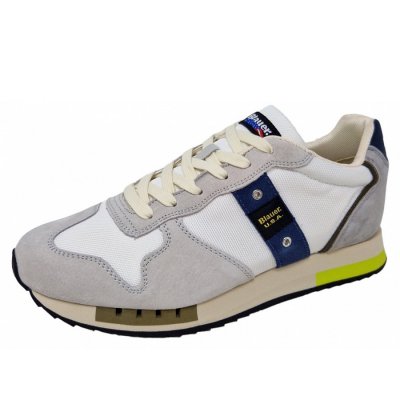 Blauer USA Queens Sneaker in white taupe Blauer USA Queens Sneaker in white taupe