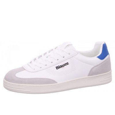 Blauer USA Grant Sneaker in white royal Blauer USA Grant Sneaker in white royal