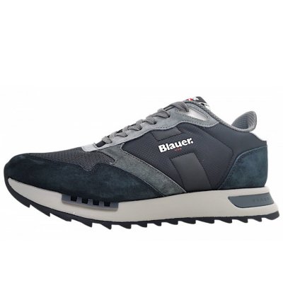 Blauer USA Ryder sportlicher Schnürer in Black/Grey BLK/GRY Blauer USA Ryder sportlicher Schnürer in Black/Grey BLK/GRY