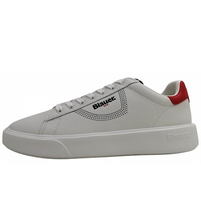 Blauer USA Buck Schnürer in white/red WHI/RED Blauer USA Buck Schnürer in white/red WHI/RED