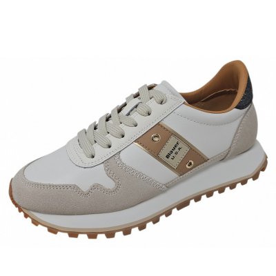 Blauer USA Millen 03 Sneaker in cream black Blauer USA Millen 03 Sneaker in cream black