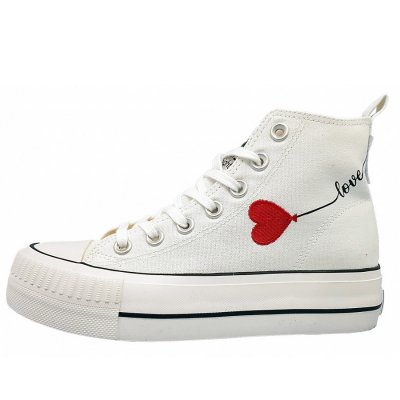 British Knights Kaya Mid Sneaker high in white/ heart