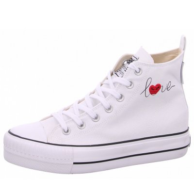 British Knights Leinenschuh in 03 white heart British Knights Leinenschuh in 03 white heart