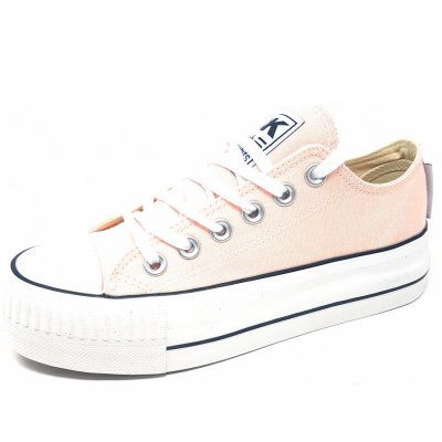 British Knights Kaya Low Leinenschuh in nude (rose)