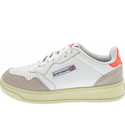 British Knights Noors Sneaker low in white-neon orange British Knights Noors Sneaker low in white-neon orange