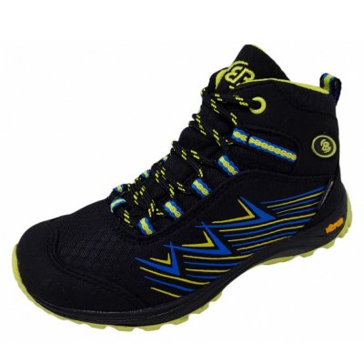 Brütting Chestna High Wanderschuh in schwarz blau lemon Brütting Chestna High Wanderschuh in schwarz blau lemon