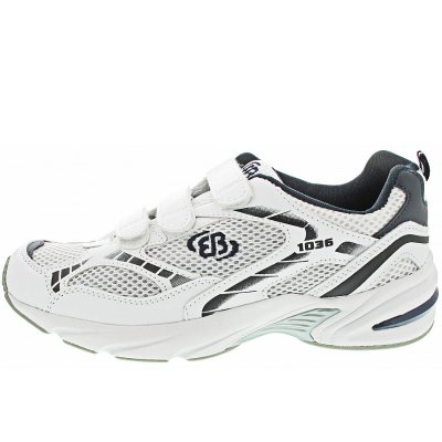 Brütting Force V Klettschuh in weiss-blau-silber Brütting Force V Klettschuh in weiss-blau-silber