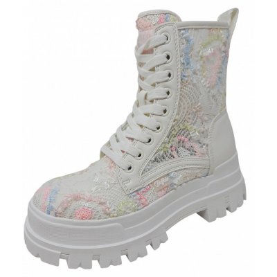 Buffalo Sommerstiefel Stiefel in white rose blue Buffalo Sommerstiefel Stiefel in white rose blue