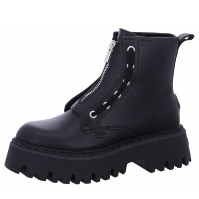 Buffalo Aspen Front Zip Stiefel in black Buffalo Aspen Front Zip Stiefel in black