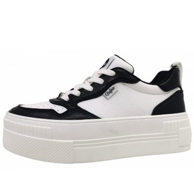 Buffalo Paired Court Sneaker low in White/Black Buffalo Paired Court Sneaker low in White/Black