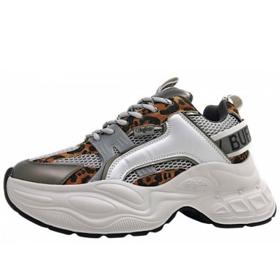 Buffalo Yuno One sportlicher Schnürer in grey leo Buffalo Yuno One sportlicher Schnürer in grey leo
