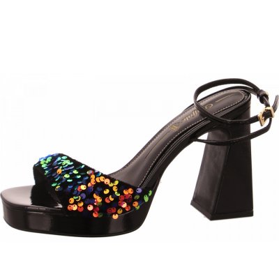 Buffalo Liza Disco Sandalette in black multi Buffalo Liza Disco Sandalette in black multi