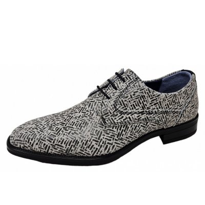 Bullboxer eleganter Schnürer in C16 E grau weiss Bullboxer eleganter Schnürer in C16 E grau weiss