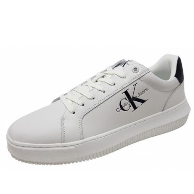 Calvin Klein Chunky Cupsole Mono Sneaker in white black