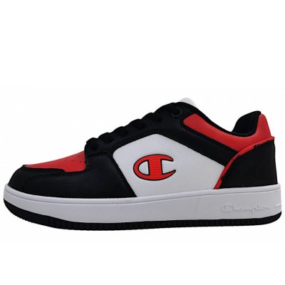 Champion RD18 2.0 Low sportlicher Schnürer in black/red/white Champion RD18 2.0 Low sportlicher Schnürer in black/red/white