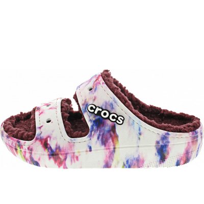 Crocs ClassicCozzyTieDyeSandal Hausschuh in gar-mlt Crocs ClassicCozzyTieDyeSandal Hausschuh in gar-mlt