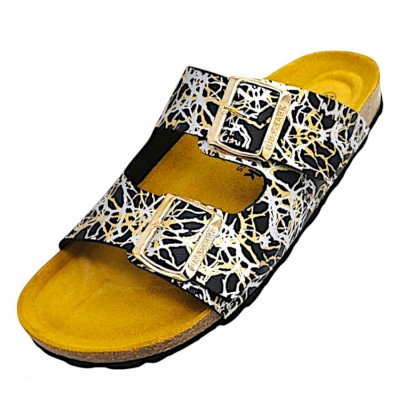 Dr. Stark Pantolette in Schwarz/Gold/Silber Dr. Stark Pantolette in Schwarz/Gold/Silber