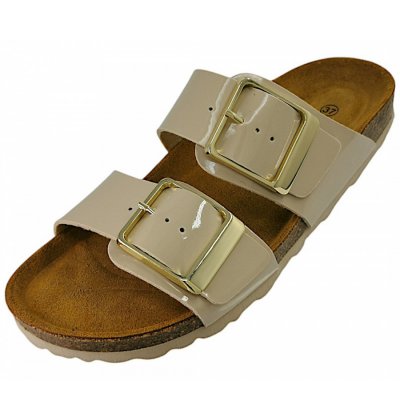 Dr. Stark Pantolette in beige lack 05 Dr. Stark Pantolette in beige lack 05