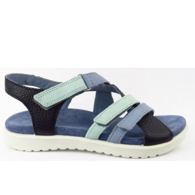 Ecco Flora blau kombi. Sandale in blau kombi grün Ecco Flora blau kombi. Sandale in blau kombi grün