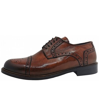 Exton elegante Schnürer in cognac