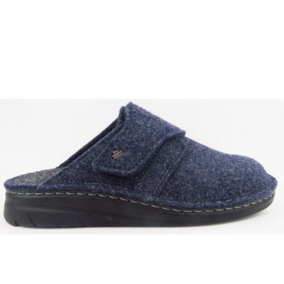 Finn Comfort Zams darkblue Wollfilz Hausschuh in darkblue Wollfilz