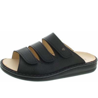 Finn Comfort Korfu Pantolette in Schwarz