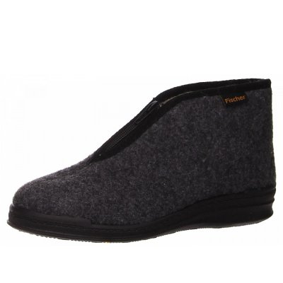 Fischer Markenschuhe Hausschuhe in grau