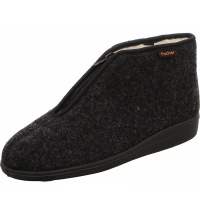 Fischer Markenschuhe Hausschuhe in grau